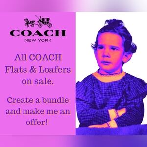 Cleaning Out My Shoe Closet. Lots of COACH shoes listed.